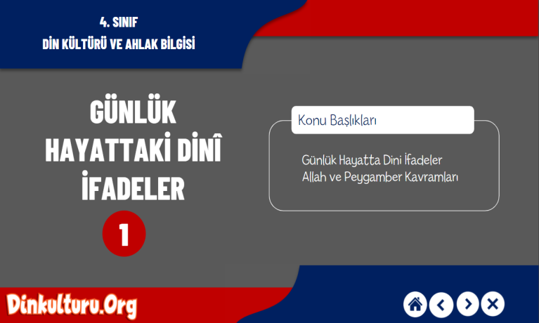 Günlük Hayattaki Dini İfadeler (Allah ve Peygamber Kavramları)