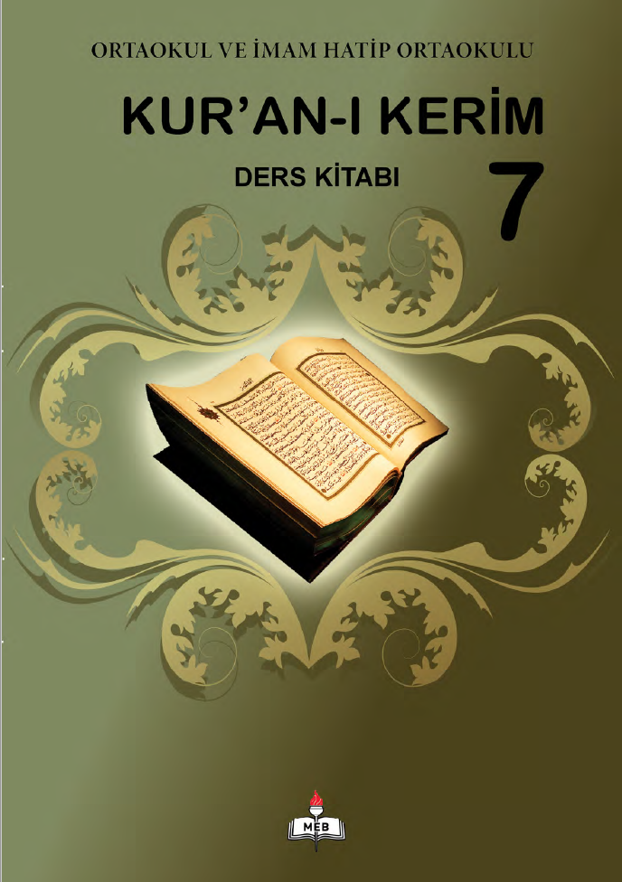 7. Kur'an-ı Kerim Ders Kitabı MEB Yayınları